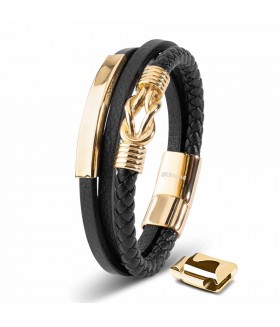 LEATER BRACELET PROUD GOLD